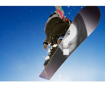 personalizza questo snowboard foto desiderata