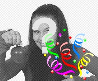 sticker coriandoli colorati per decorare le immagini online