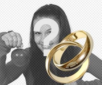sticker di un anelli di fidanzamento in oro