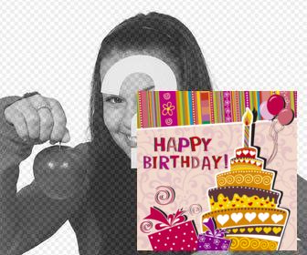 sticker per congratularmi un compleanno limmagine di torta festa che e possibile incorporare nelle tue foto il testo buon compleanno torta candela e ornamenti disegnato compleanno