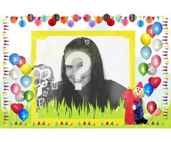 birthday card confina palloncini colorati