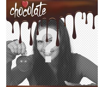 cioccolato fuso cornice di mettere tua foto