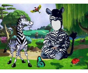 mettere zebra costume per i vostri bambini questo