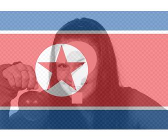 bandiera della corea nord per aggiungere come un filtro alle foto