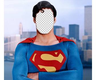 fotomontaggio di diventare superman foto che desidera