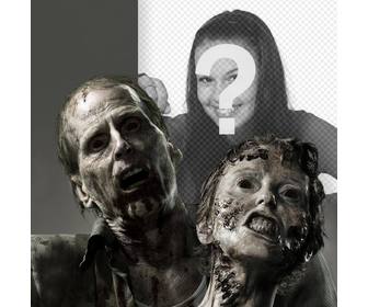 fotomontaggio terrore gli zombi tua foto