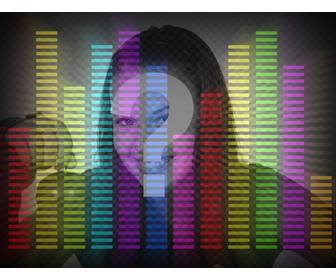 filtro in linea di musica equalizzatore colores per il vostro foto