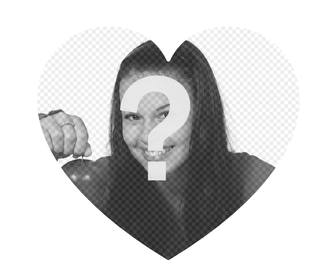 forma di cuore fotogramma in cui e possibile aggiungere vostra foto gratis