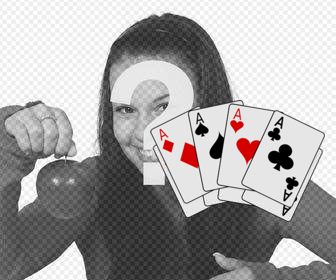 sticker di carte giocare poker da ace per mettere le immagini