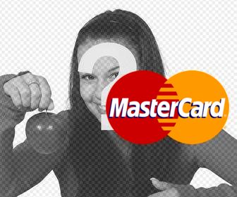 il logo della master card e possibile incollare sulle foto e divertirsi effetto
