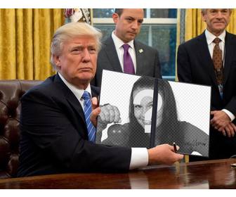 Fotomontaggi di Donald Trump per mettere le tue foto