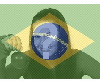 metti bandiera brasiliana accanto tua foto online