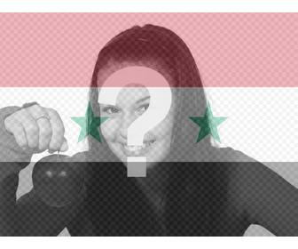 fotomontaggio della bandiera siriana per tua foto