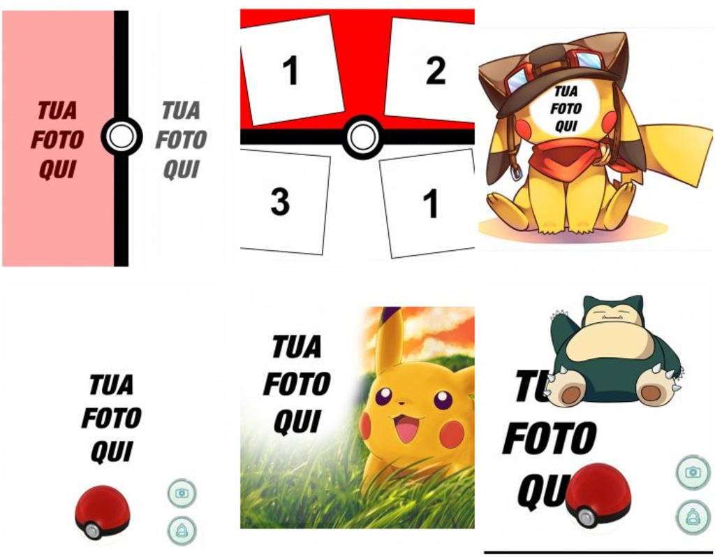 Adesivi e decorazioni per le vostre foto di Pokemon