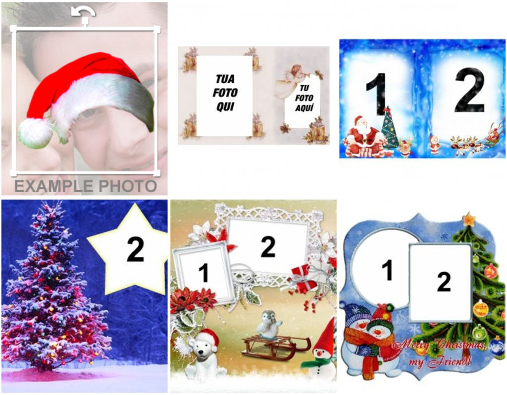 Collage di Natale personalizzato con le vostre foto