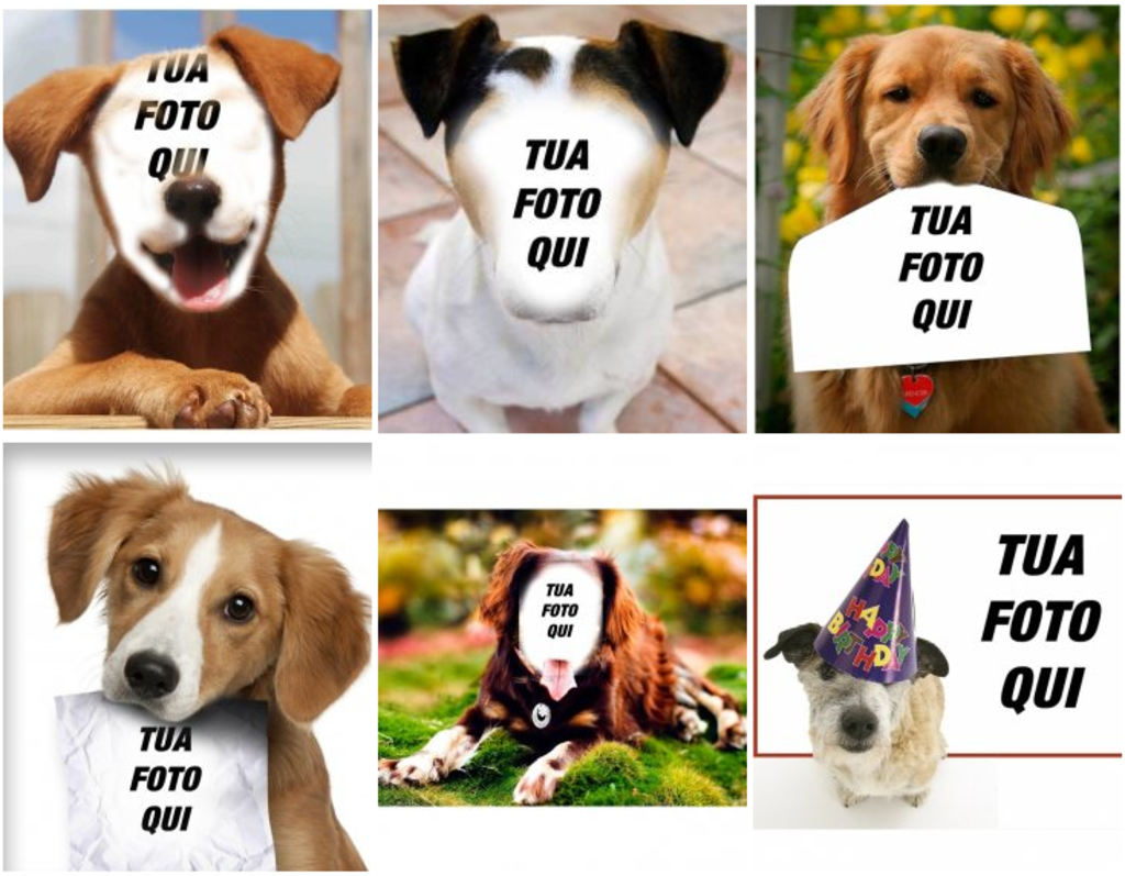 Foto effetti di cani per modificare con la tua foto preferita gratis