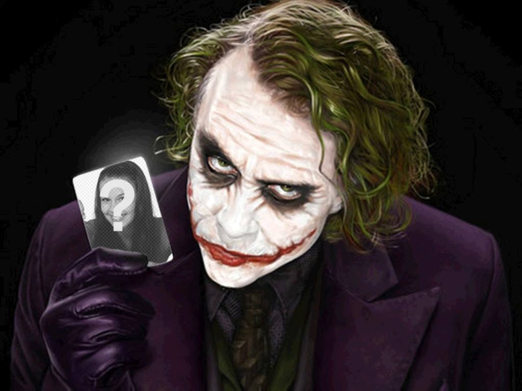 Ottenere un facile e semplice questa finitura libero montaggio professionale, composta da La vostra fotografia detenute da Joker, antagonista di..