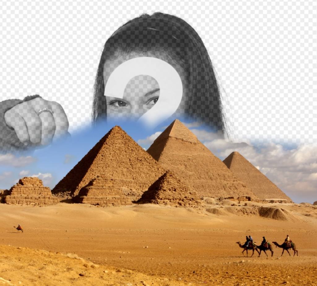 Effetti per mettere la tua foto nelle piramidi dEgitto. ..