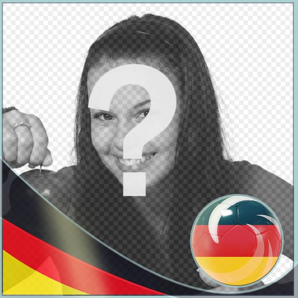Cornice per foto con la bandiera della Germania di mettere nelle tue foto. ..