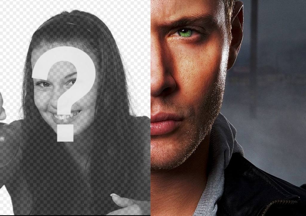 Creare un fotomontaggio fusione metà il volto di Jensen Ackless vostro rivalizing verso il lato opposto. ..
