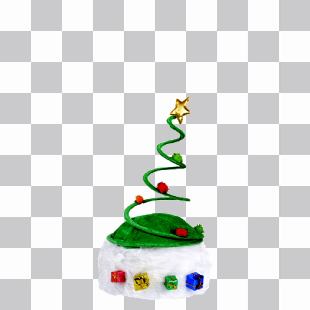 Cappello di Natale a forma di albero di Natale per colpire i vostri amici. ..