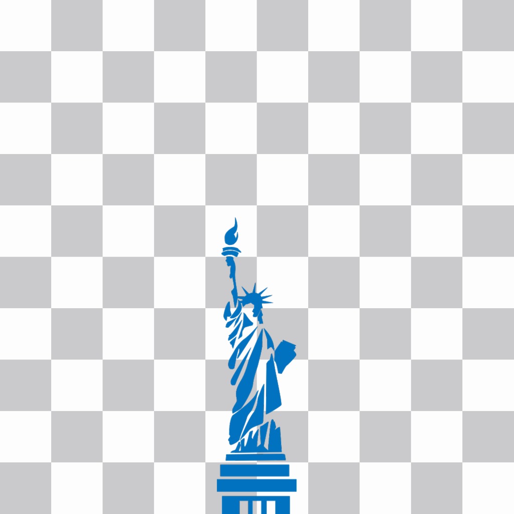 Sticker con la forma della Statua della Libertà ..