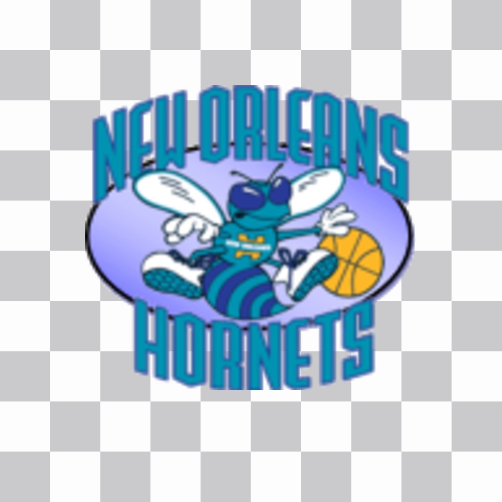 Adesivo con il logo dei New Orleans Hornets. ..