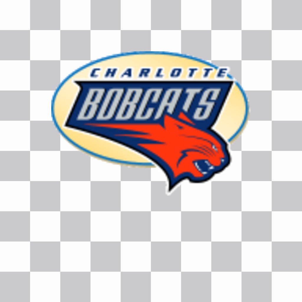 Adesivo con il logo dei Charlotte Bobcats. ..