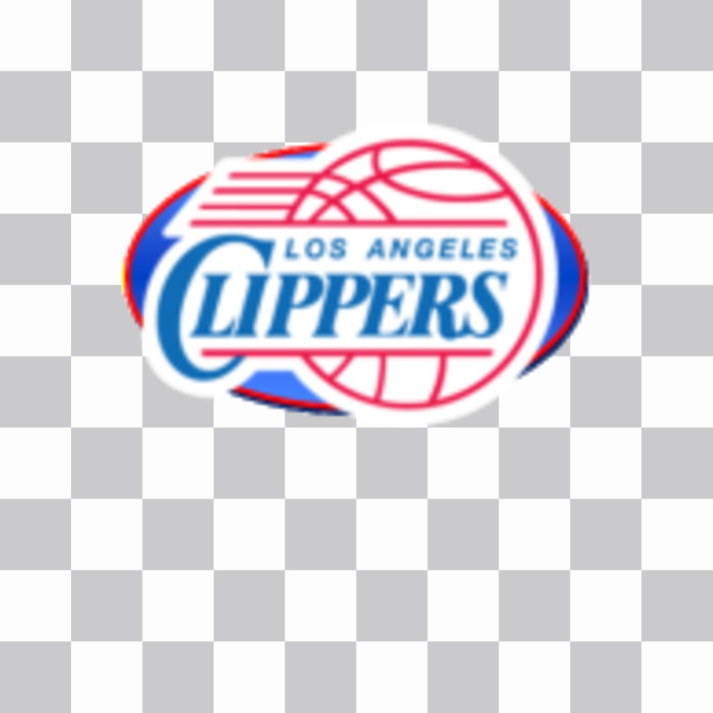 Adesivo con il logo della squadra NBA Los Angeles Clippers. ..