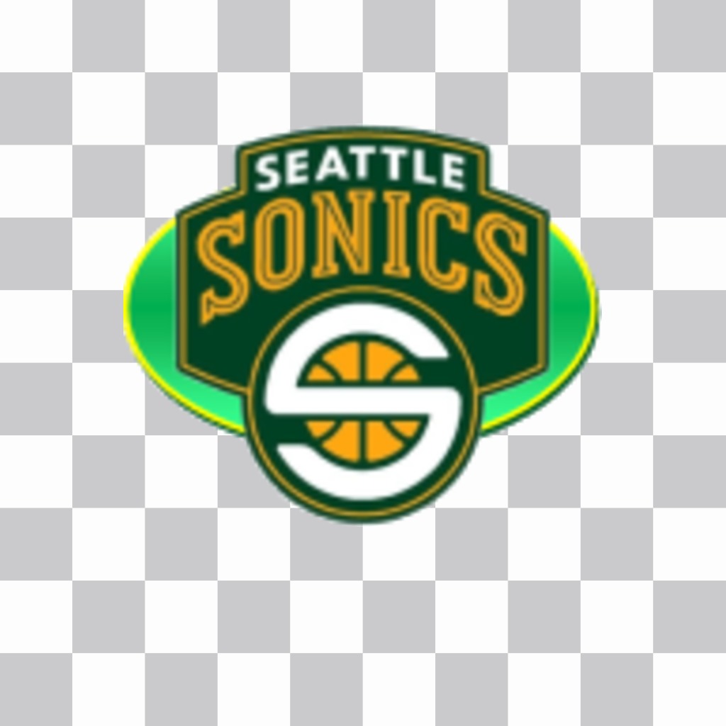 Adesivo con il logo dei Seattle Supersonics. ..
