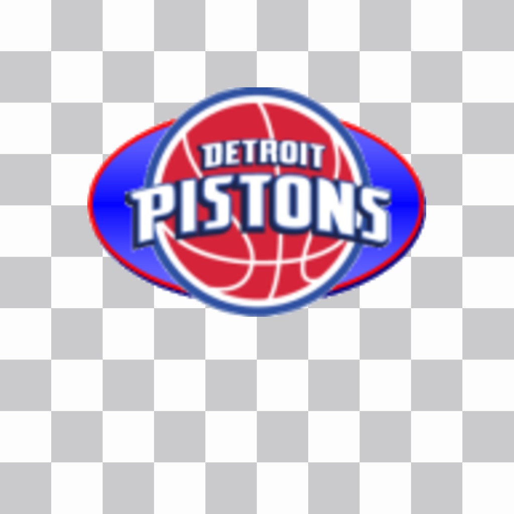 Adesivo con il logo dei Detroit Pistons. ..