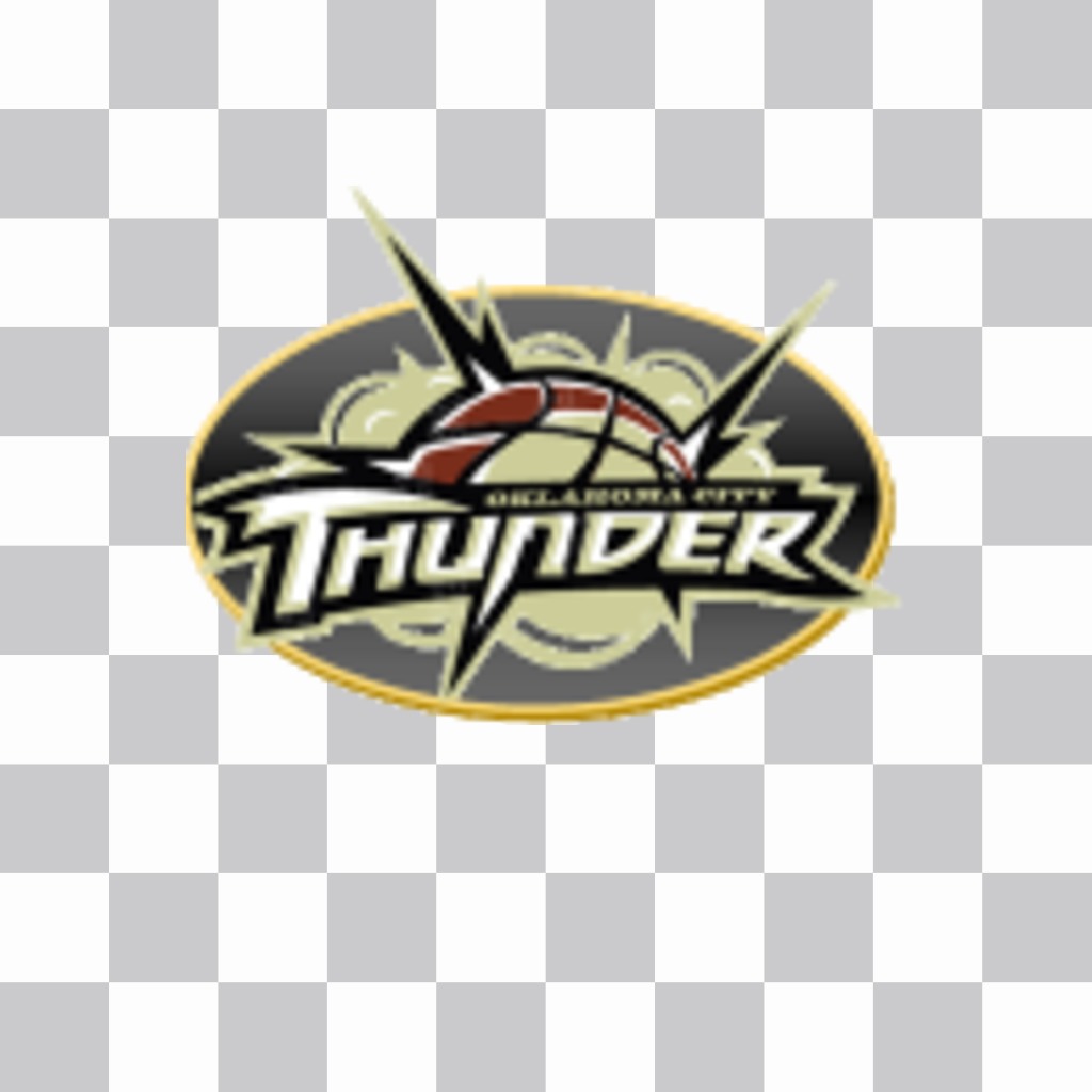Adesivo con il logo della Oklahoma City Thunder. ..