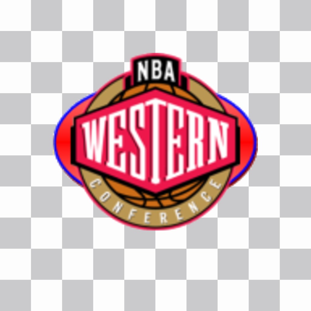 Sticker di theo Western Conference del logo NBA. ..