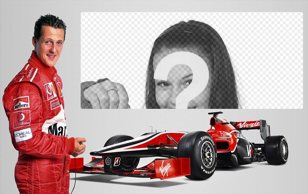 Michael Schumacher fotomontaggio ..