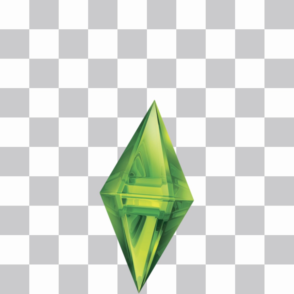 Adesivo del rombo verde da The Sims ..