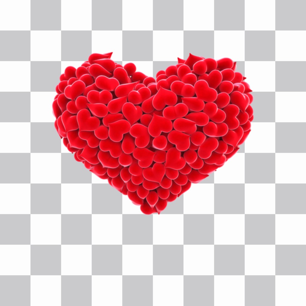 Sticker di un cuore fatto con più cuoricini ..