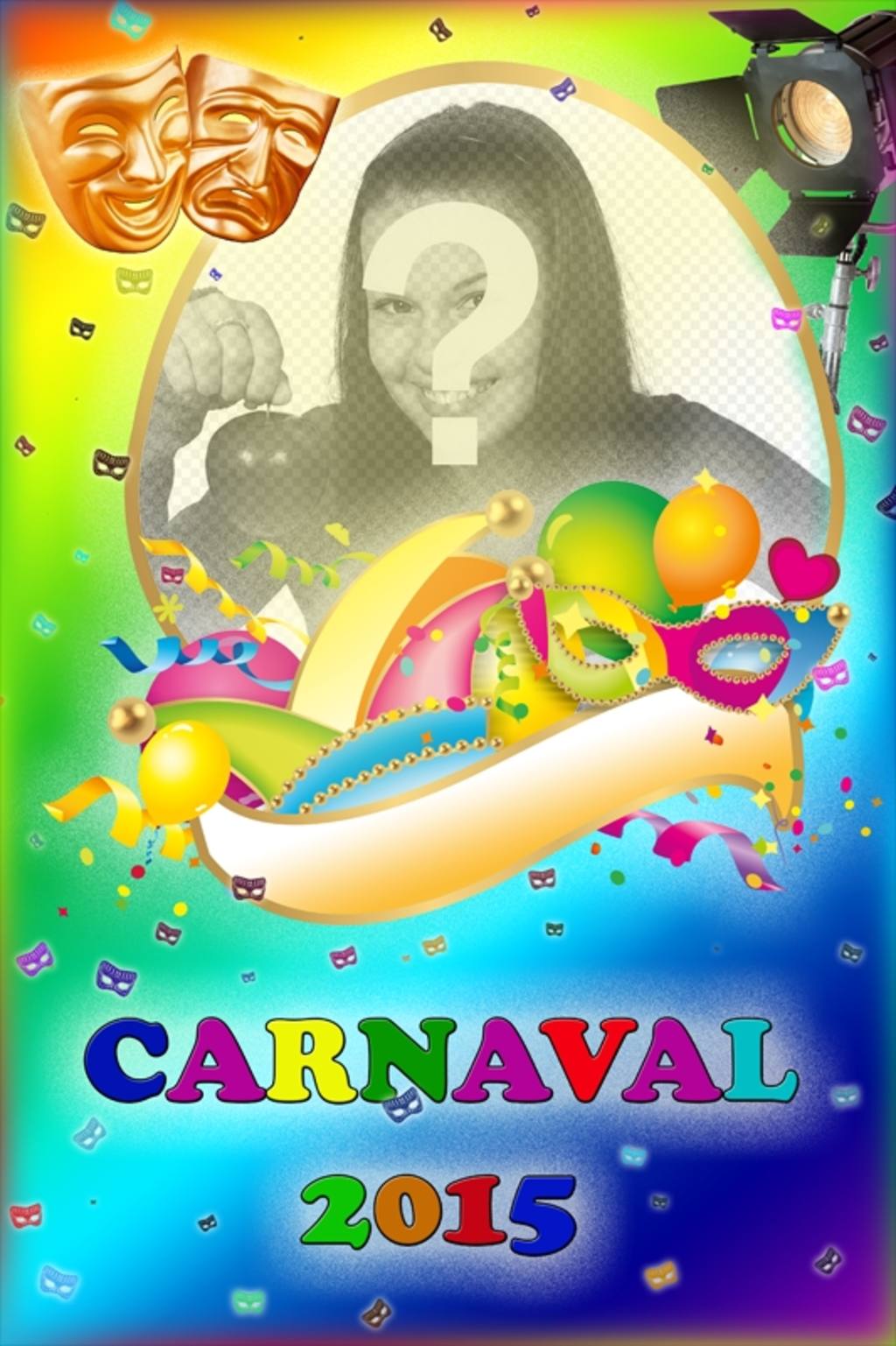 Carnaval manifesto 2015 fotomontaggio con la tua foto ..