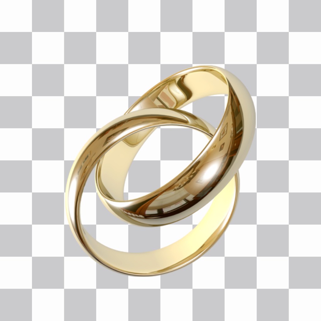 Sticker di un anelli di fidanzamento in oro ..