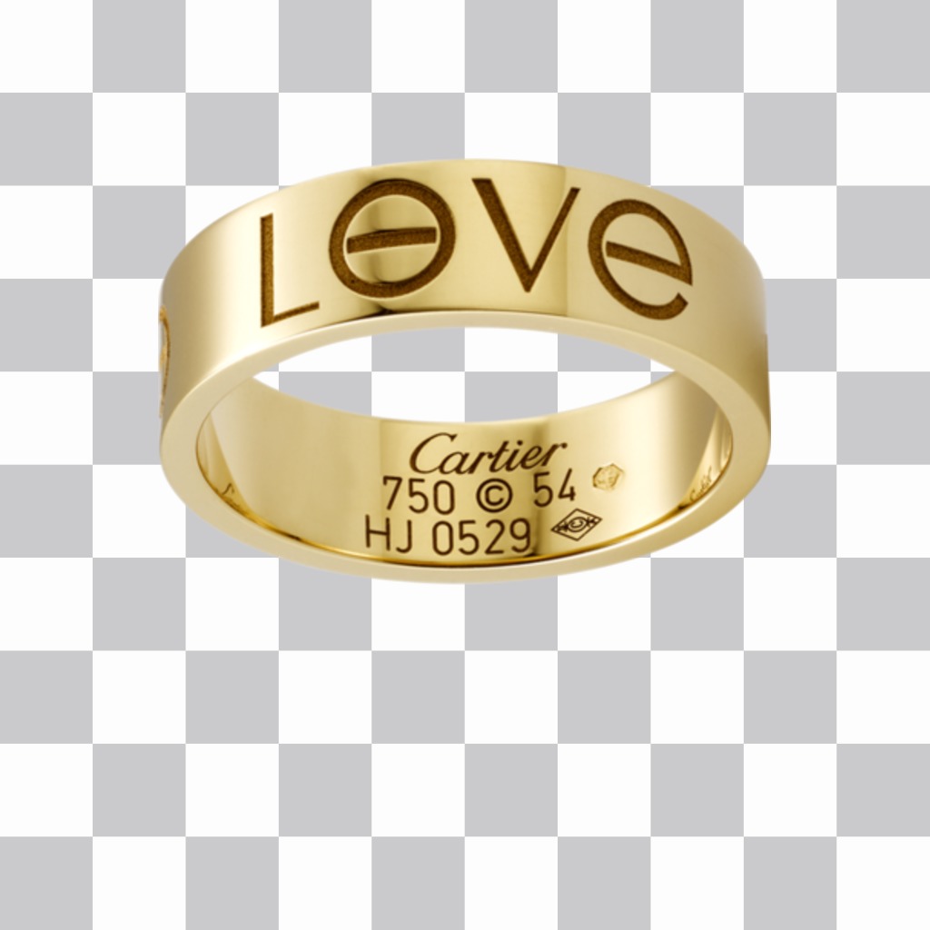 Sticker di un anello con inciso il testo di amore per mettere insieme con limmagine si carica. ..