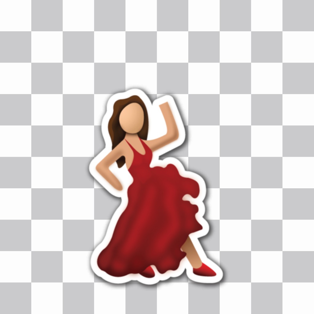 Emoticon di un flamenco che balla da Whatsapp ..
