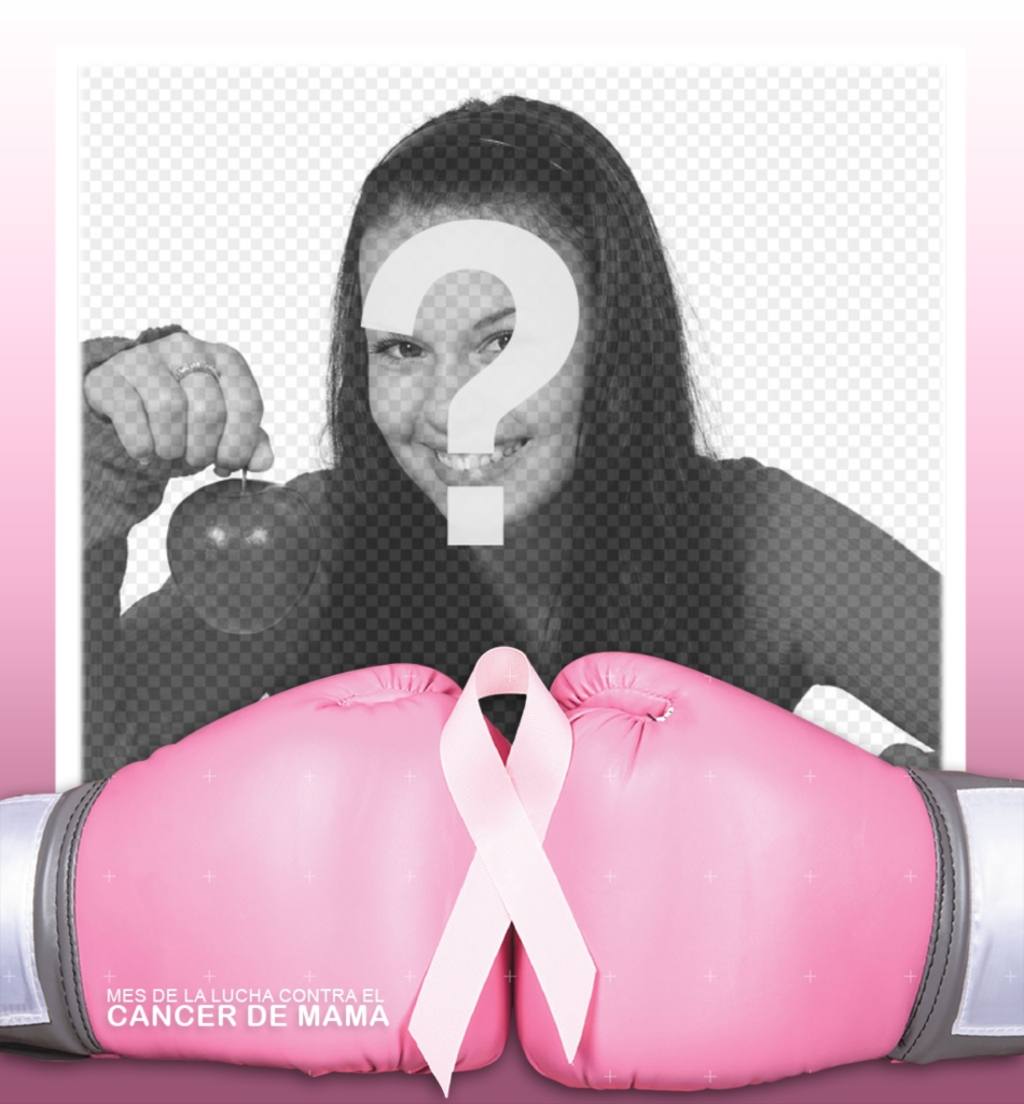 Cornice per voi immagine del profilo della lotta contro il cancro al seno. ..