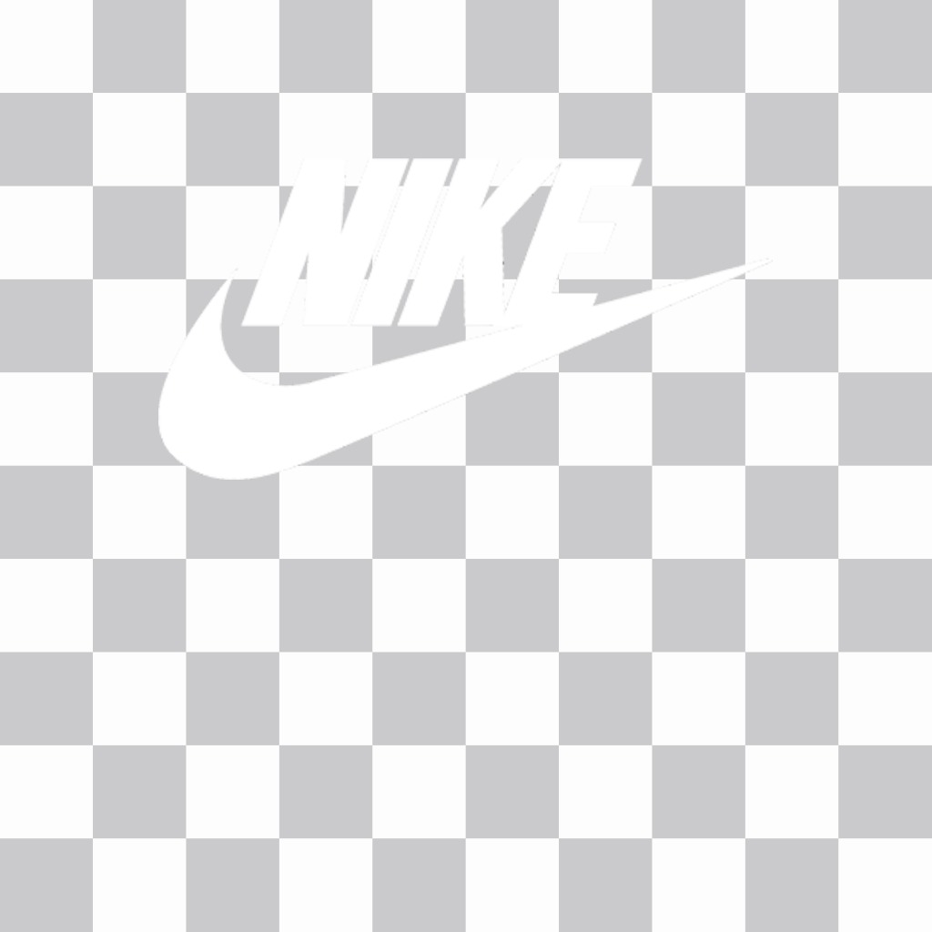Adesivo del logo Nike per mettere su le immagini ..