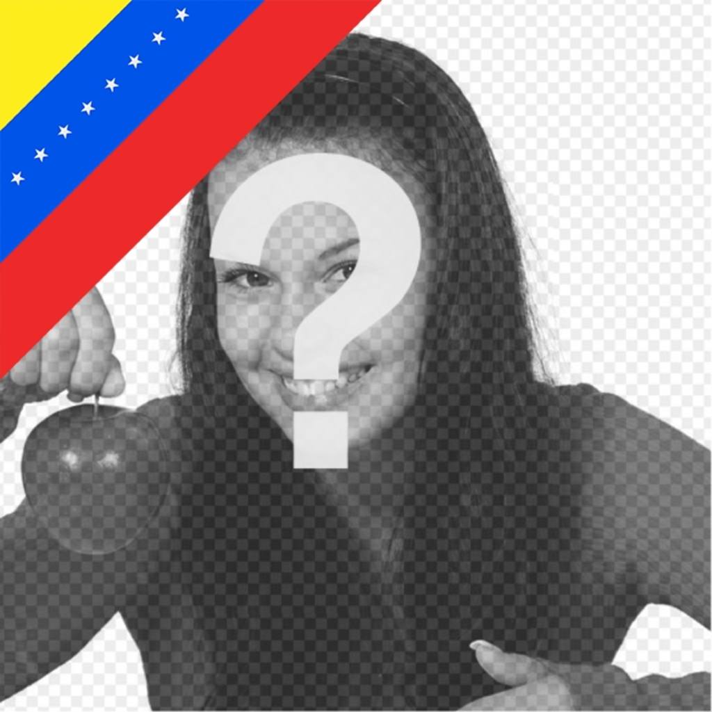Effetto Foto del Venezuela Bandiera in un angolo della foto ..