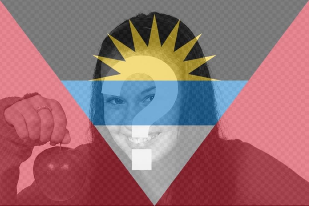 Bandiera di Antigua e Barbuda per mettere la tua foto sui social..