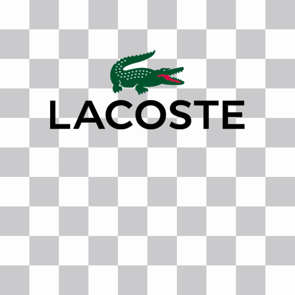 Sticker di Lacoste logo per mettere su le tue foto ..