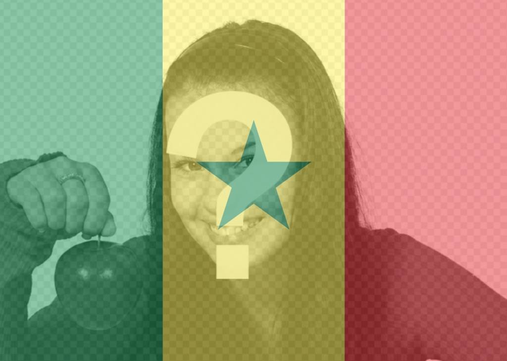 Effetto Foto del Senegal bandiera per la vostra foto ..