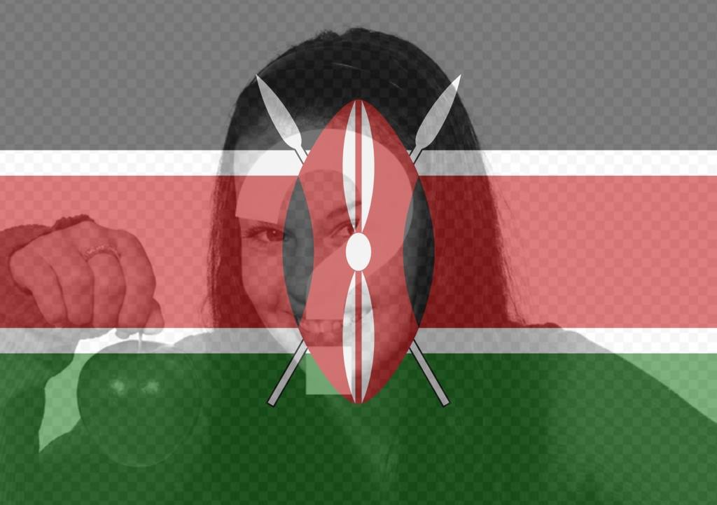 Filtro del Kenya bandiera per mettere sul proprio profilo foto ..