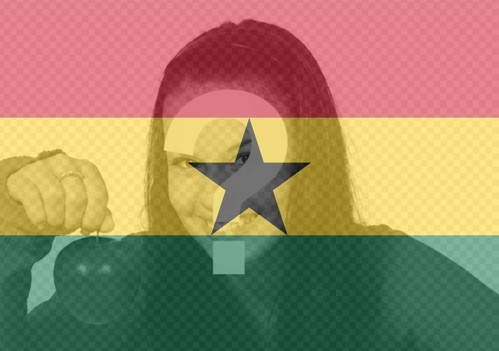 Ghana bandiera di applicare un filtro alle foto ..