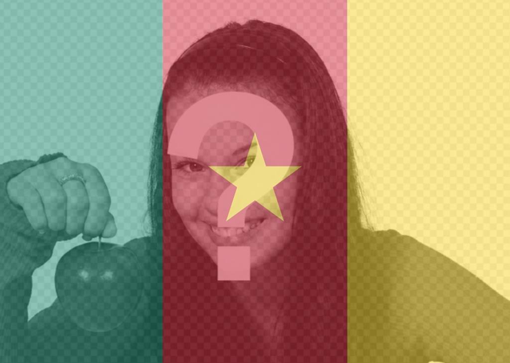 Camerun effetto bandiera sulle tue foto e per ..