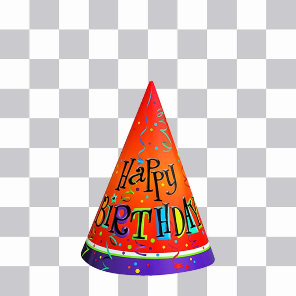 Colorful cappello festa di compleanno per decorare le vostre immagini ..